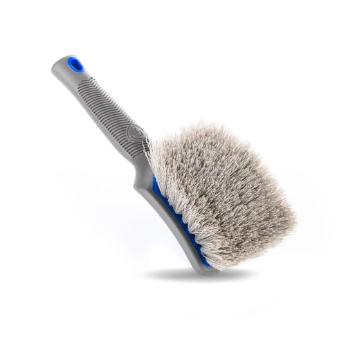 Detail Factory - ProGrip XL Tire Brush - Ergonomic ProGrip Handle - Stiff Synthetic Bristles to Cut Through Grime - Avalanche - color: Avalanche, size: X-Large