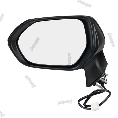 Driver Side Mirror Assembly Compatible with Toyota Corolla 2020-2025 Heated Power Adjustable Glass Replace 8794012L00, TO1320392, 8794002929, 8794002917 Black (5Pin Left) - style: 5pin Left