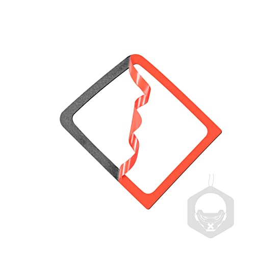 Compatible with Dodge Ram 1500/2500/3500 2013 2014 2015 4WD Four-Wheel Drive Decoration Trim Red Carbon Fiber Grain Red (Kit-A 6Pcs) - color: Red 10
