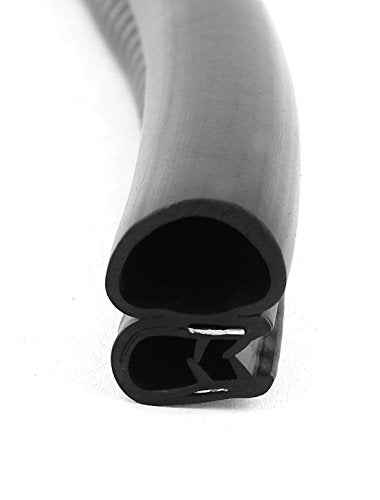 XMHF Car Rubber Sealing Sealed Strip Door Guard Buffer Protector Black 4pcs
