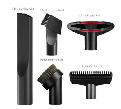 6 Pcs Vacuum Attachments (1-1/4 inch)32mm & 1 3/8 inch (35 mm) Vacuum Cleaner Accessories Brush Kit Fits Vacuum Cleaner