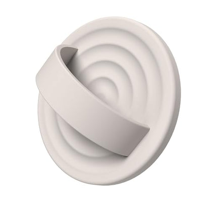 Magnetic Phone Grip Ring Holder, Liquid Silicone Magnet Cell Phone Grip Finger Loop, Compatible with Magsafe, Back of Phone for iPhone 17/16/15/14/13/12 Series, Stone - color: Stone
