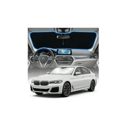 for BMW 5 Series Sun Shade Windshield Cover - Custom Fit 5 Series Accessories 2011-2025 2026 Sunshade Foldable UV Protection & Heat Shield Sun Visor Accessories - size: For BMW 5 Series 2011-2026