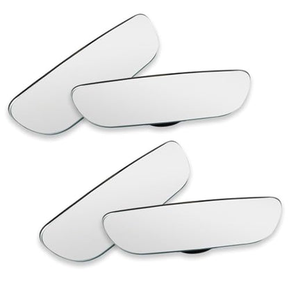 2 Pairs Blind Spot Mirror, Frameless HD Glass Convex Side Mirrors with 360 Degree Adjustable Swivel Mount, Wide Angle Rear View Car Accessories for Eliminating Blindspots on SUVs Trucks and RVs