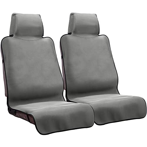 Waterproof Seat Cover, 2pcs Upgraded Sweat Carseat Protector, Perfect for Universal Anti-Slip Car Truck SUV Seat, Ideal for Surfing Yoga Gym Workout, Grey - color: GREY, size: 2 Count