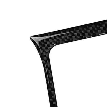 1pc Real Soft Carbon Fiber Car Dashboard Central Air A/C Vent Outlet Side Frame Trim Sticker Compatible with Ford Mustang GT/Shelby 2009 2010 2011 2012 2013 2014 Auto Interior Accessories Black - color: Central Ac Vent