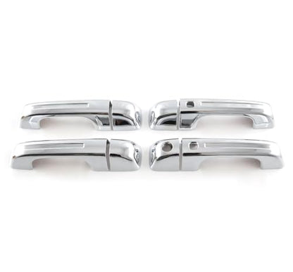 Car Accessories Fit for Dodge Ram 1500 2024 2023 2022 2021 2020 2019 Door Handle Cover Trims （Chrome Silver with Smart Hole ABS 8PCS - color: Chrome Silver With Smart Hole