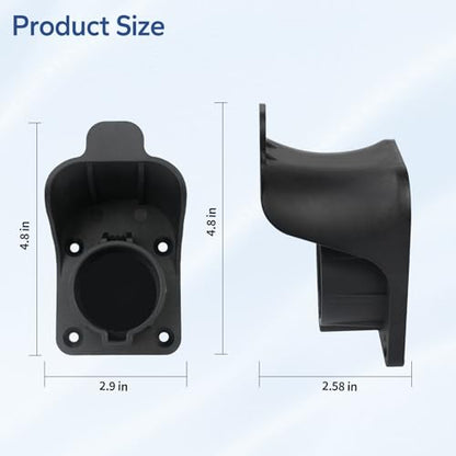 EV Charger Holder Wall Mount, EV Charging Cable Holder for SAE J1772 Charger - Electric Car Charging Cable Hook, Electric Vehicle Wall-Mount Charger Nozzle Holster Dock ev Charger Accessories
