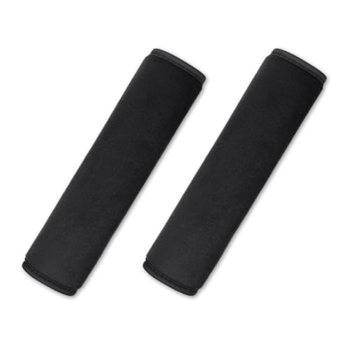 yuntop 2 PCS Car Seat Belt Pads Cover Soft Seat Belt Shoulder Pad Safety Belt Strap Shoulder Pad Comfortable Driving Compatible with Most Cars Helps Protect You Neck and Shoulder (Black) - color: Black