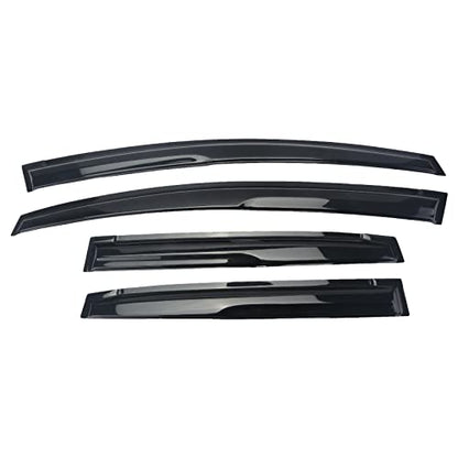 Window Visor with 2009-2014 Honda FIT 4 Door Rain Guards Outside Mount Sun Rain Wind Guards Window Visors for Cars, Vent Deflector 4 pcs 94129 - size: 2009-2014 Honda FIT