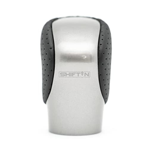 Gear Shift Knob Shifter for Lexus ES GS GX is NX RC RX 200t 300 350 3450h 450hL 350L (Black Leather/Gray Silver) - color: Black Leather / Gray Silver