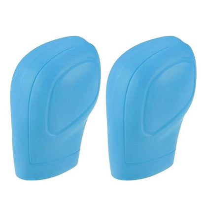 Motoforti Universal Car Gear Shift Cover Comfortable Handbrake Shifter Cover, Anti-Slip, Silicone, Blue, 2 Pcs - color: Blue
