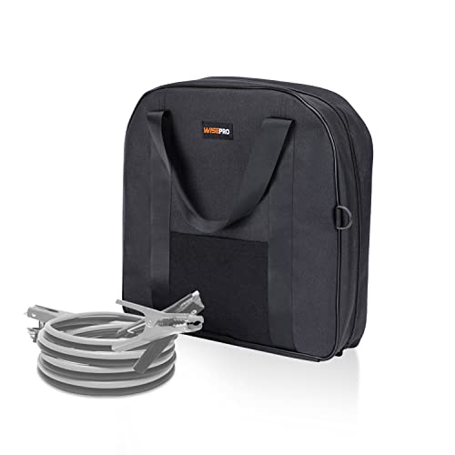 15 Inch Jumper Cable Bag, Heavy Duty Cable Storage Bag, Water Resistant Cable Organizer Bag for Jumper Cable, EV Charging Cables, Cords and Hoses (15 Inch Black) - size: 15 Inch Black
