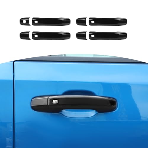 RT-TCZ for Silverado Door Handle Cover Trim Black for Chevy Tahoe 2021 Up Suburban 2020 Up Silverado 2019 Up for GMC Yukon 2021 Up Sierra 2019 Up Black Exterior Accessories - color: Black