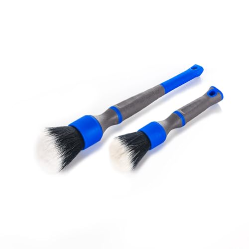Detail Factory - TriGrip Ultra-Soft Detailing Brush Set - Scratch-Free Cleaning for Exterior, Interior Panels, Emblems, Badges, Gauges, Infotainment Screen - Avalanche - color: Avalanche