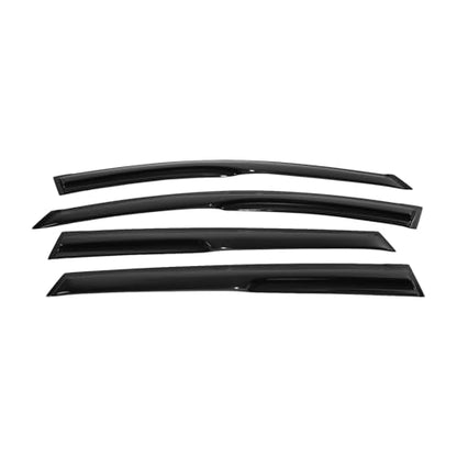 Window Visor Compatible with 2013-2018 Toyota RAV4 XU50, Acrylic Smoke Tinted & Semi-Transparent by IKON MOTORSPORTS - color: Mugen Style Smoke/Tinted