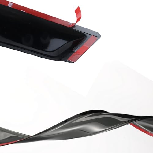 94143 Side Window Visors Wind Vent Deflector,4pcs Outside Mount Tape-On Nice Sun Rain Guards Set fit for 2007-2015 Mazda CX9,Dark Smoke Window Shade - size: 2007-2015 Mazda CX9(Dark Smoke)