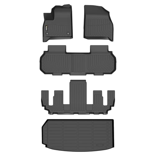 Wailtnb-Floor Mats for Buick Enclave 2025 2026/ Acadia & Acadia Denali 2024-2026/ Chevy Traverse 2024-2026 (Only Bucket Seat 7 Seats) Floor Liner Cargo Mat Car Mat for Enclave Accessories 2026 - style: 1|For Enclave|2025-2026|Set