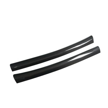 Dry Real Carbon Fiber for 2019-2022 Toyota Supra Car Door Interior Trim Accessories Built-in Door Sill Trim Covers (Black Carbon)