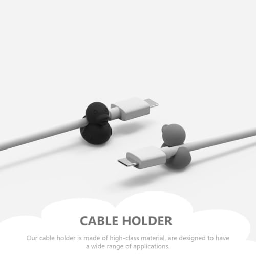 Homoyoyo Cute Cable Clips for Desk and Car - 8pcs Cartoon Wire Organizers - Sticky Cord Holders for Charger and Cable Management Adorable Wire Fixers to Keep Your Space Tidy