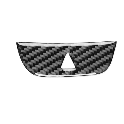 Black Carbon Fiber Compatible with Chevrolet Malibu 2016-2025 2017 2018 2019 2020 2021 2022 2023 2024 Accessories Car Hazard Warning Flasher Light Switch Cover Interior Trim Decal - color: Dash Warning Light Button