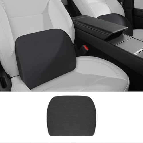 TOPABYTE Lumbar Support Pillow Ergonomic Memory Foam Lumbar Pillow for Lower Back Pain Relief - Back Cushion for Driving, Chair Support for Car, Office & Gaming Chairs (Black, 1PC)