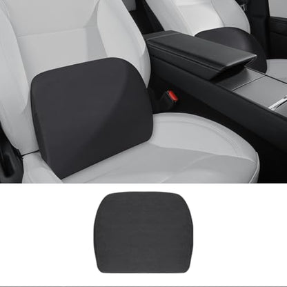 TOPABYTE Lumbar Support Pillow Ergonomic Memory Foam Lumbar Pillow for Lower Back Pain Relief - Back Cushion for Driving, Chair Support for Car, Office & Gaming Chairs (Black, 1PC)