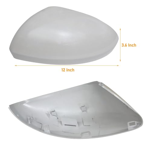 Moonlinks Compatible with Nissan Sentra 2020 2021 2022 2023 2024 Side Mirror Cover Replacement, Pearl White Left Driver Side Clip-on Mirror Cap for Sentra S/SR/SV/Sense/Advance/Exclusive - color: Left Pearl White