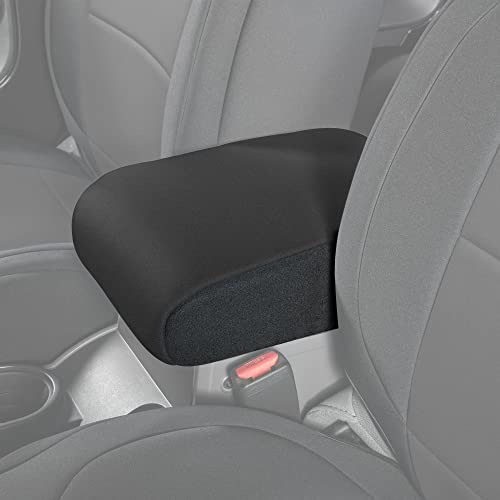 Diver Down Neoprene Center Console Cover - Fits Jeep 2007-2018 JK JKU Wrangler - Cushioned Armrest Cover - Doesn't Burn Your Elbow - Tight Custom Fit - Comfortable Foam Armrest Pad (07-10 Black) - color: Black, size: 2007-2010 JK