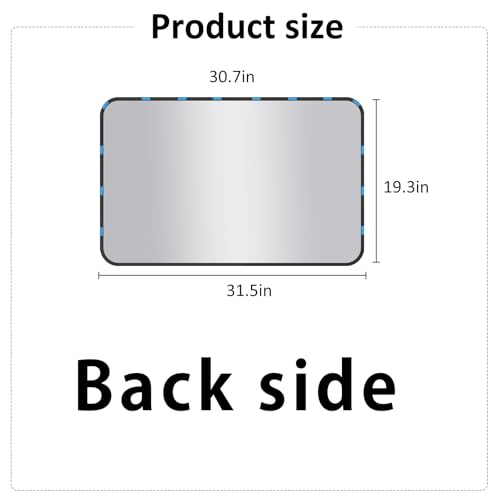 Silver Car Window Sun Shade - Side Thiken Curtain Magnetic 100% Block Light Car Window Covers with Cooler Feeling (Silver, D-Back-2pcs) - size: D-back-2pcs