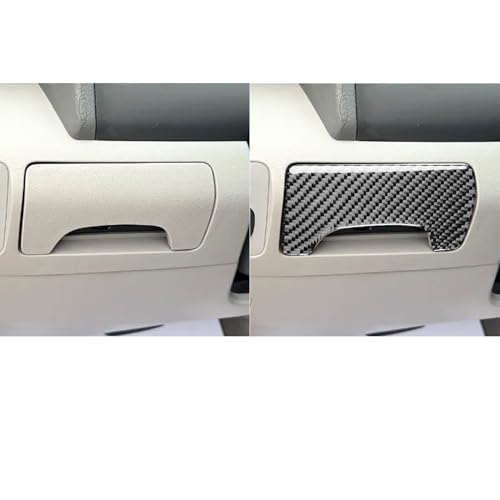 Driver's Side Center Dash Storage Slot Trim Cover Carbon Fiber Sticker Compatible with Toyota Camry 2007 2008 2009 2010 2011 Carbon Fiber Interior Accessories - color: Black 22