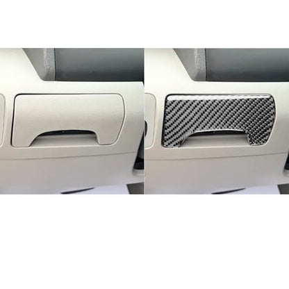 Driver's Side Center Dash Storage Slot Trim Cover Carbon Fiber Sticker Compatible with Toyota Camry 2007 2008 2009 2010 2011 Carbon Fiber Interior Accessories - color: Black 22