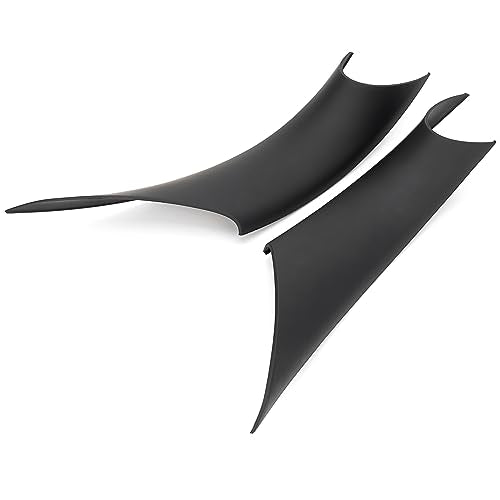 Left & Right Interior Door Pull Handle Covers Repalcement for 2012-2018 BMW 320,328,330,335,M3,2014-2017 BMW 428,435,M4(Black) - color: Black