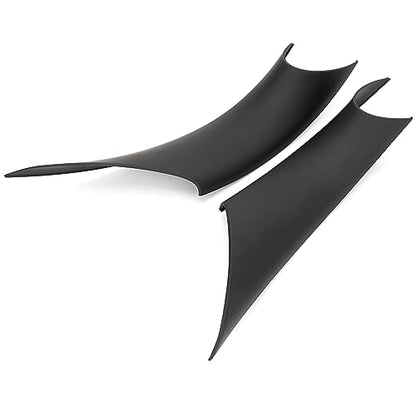 Left & Right Interior Door Pull Handle Covers Repalcement for 2012-2018 BMW 320,328,330,335,M3,2014-2017 BMW 428,435,M4(Black) - color: Black