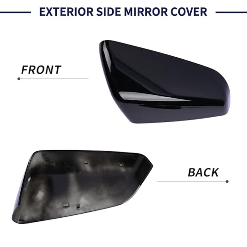 Exterior Side Mirror Cover Passenger Side 23406416 84225387 Compatible with Chevrolet Equinox GMC Terrain 2018-2023 Rearview Mirror Cap Right Side - size: Right Side