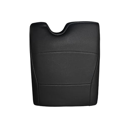 Muslogy Center Console Armrest Cover Fit for Ford F-150 F150 2015-2026 & F250 F350 F450 2017-2026 Accessories, Comfort Armrest Pad Console Lid Cushion Vegan Leather 1-Inch Extra Thick(Jump Seat ONLY) - size: 2) 15-25 |F150| Jump Seat, +Thick