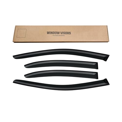 Window Rain Guards for 2011-2018 Volkswagen (VW) Jetta, Window Visor Guard Vent Shade Wind Deflector Rain Shield Protector Sun for 11-18 Jetta 2012 2013 2014 2015 2016 2017, Outside-Mount, 4PCS - size: For 11-18 Jetta