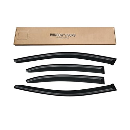 Window Rain Guards for 2011-2018 Volkswagen (VW) Jetta, Window Visor Guard Vent Shade Wind Deflector Rain Shield Protector Sun for 11-18 Jetta 2012 2013 2014 2015 2016 2017, Outside-Mount, 4PCS - size: For 11-18 Jetta