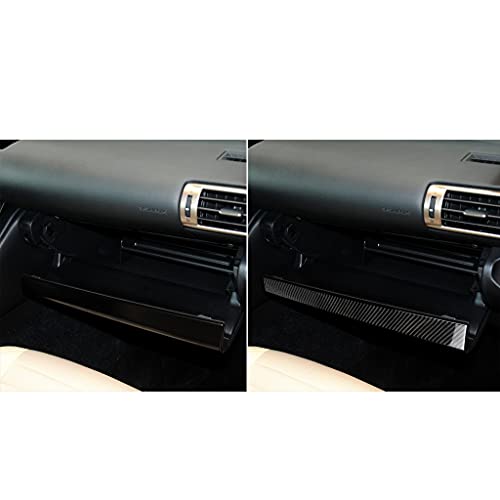 NVCNX Car Dashboard Co-Pilot Dash Cover Decal Compatible with Lexus IS250 2014 2015 / IS200t 2016 2017 / IS300 2016-2020 / IS350 2014-2020 Carbon Fiber Interior Trim Accessories Black - color: Co-pilot Dashboard Panel