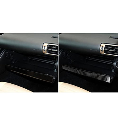 NVCNX Car Dashboard Co-Pilot Dash Cover Decal Compatible with Lexus IS250 2014 2015 / IS200t 2016 2017 / IS300 2016-2020 / IS350 2014-2020 Carbon Fiber Interior Trim Accessories Black - color: Co-pilot Dashboard Panel
