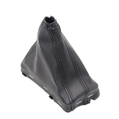 Automatic Left Hand Drive LHD Car Gear Shift Knob Gaitor Boot Cover Leather for Audi A6 C6 A3 8P A4 B8 A5 Q5 (Gear Boot) - style: gear boot