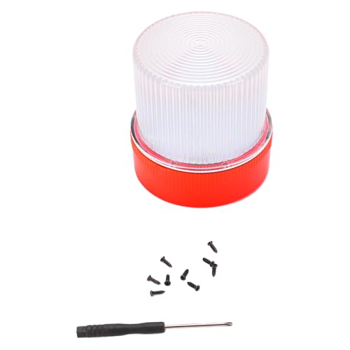 Magnetic Wireless Warning Light Portable Flashing Emergency Safety Warning Light for Trucks Vehicles Car IP67 Water Proof (Red White) - color: Red White