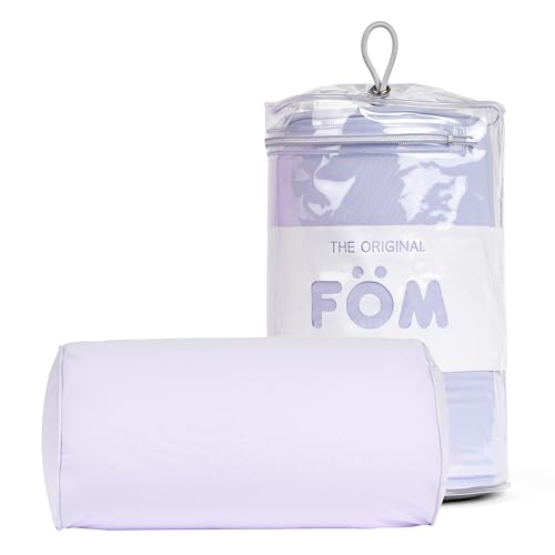 Brookstone Squishy FOM Cushion Pillow - The Original Stretchy, Comfy, Colorful Pillow for Neck, Lumbar Support, and Bed - for Sleeping, Car, Travel, Small, Lilac, 12 x 7 Inches - color: Lilac