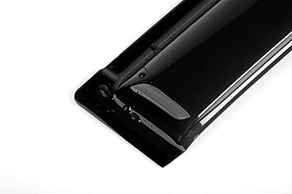 Original 4pcs Window Shade, Outside Mount Tape-On Rain Guards Set, Side Window Visors Compatible with Ford F-150 2015-2024 Crew cab 2017-2024 F250/F350 Super Duty Crew cab 94975 - size: For F-150/F250/F350 Crew cab