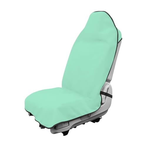 DXNQ Car Towel Seat Cover, Waterproof Sweating Non-Slip Premium Soft Towel Carseat Protector, Universal Machine Washable Car Truck SUV Front Seat Cover for Gym Workout Beach Hiking (Mint Green) - color: Mint Green, 1pc, Front