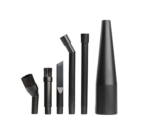 CRAFTSMAN CMXZVBE38668 1-1/4 in. 6-Piece Micro-Cleaning Wet Dry Vac Attachment Kit, Industrial-Grade Shop Vacuum Accessories for Intricate and Detail Cleaning, Fits 1-1/4 in. Hose Diameter - size: Micro-cleaning Kit