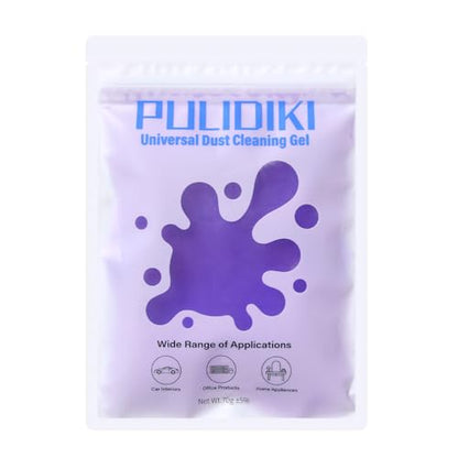 PULIDIKI Car Cleaning Gel Clean Putty, Universal Car Interior Cleaner Slime, Perfect Cleaning Kit Supplies, Auto Detailing Tools Accessories, Dust Remover Gifts for Men Women Purple (70g) - size: Purple 1 Bag (70g)