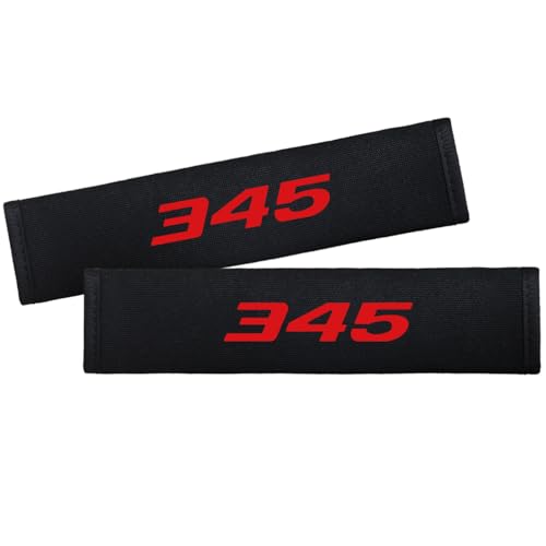 2PCS Seat Belt Covers Seatbelt Pad Strap Shoulder Pad Suit for Dodge Challenger Durango SRT 345 Car Accessories - color: Seat Covers-345