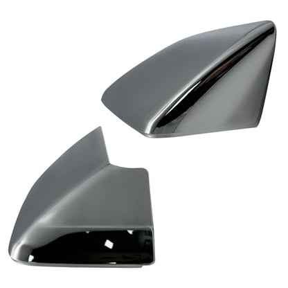 A-Premium 2 PCS Driver and Passenger Side Rearview Mirror Covers Caps - Compatible with Ford Expedition 2015-2017 & Lincoln Navigator 2007-2017 - Chrome - color: Chrome