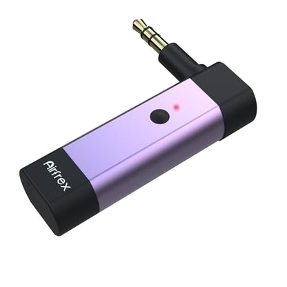 Bluetooth Transmitter with 3.5mm AUX Jack & Dual Link & APTX for TV/Airplane/Gym/ MP3, Wireless Audio Adapter Sender Converter for Travel Flight. Supports 2 Airpods/Bluetooth Headphones